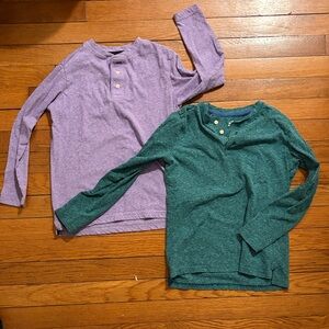 Primary Long Sleeve Henleys 8-9